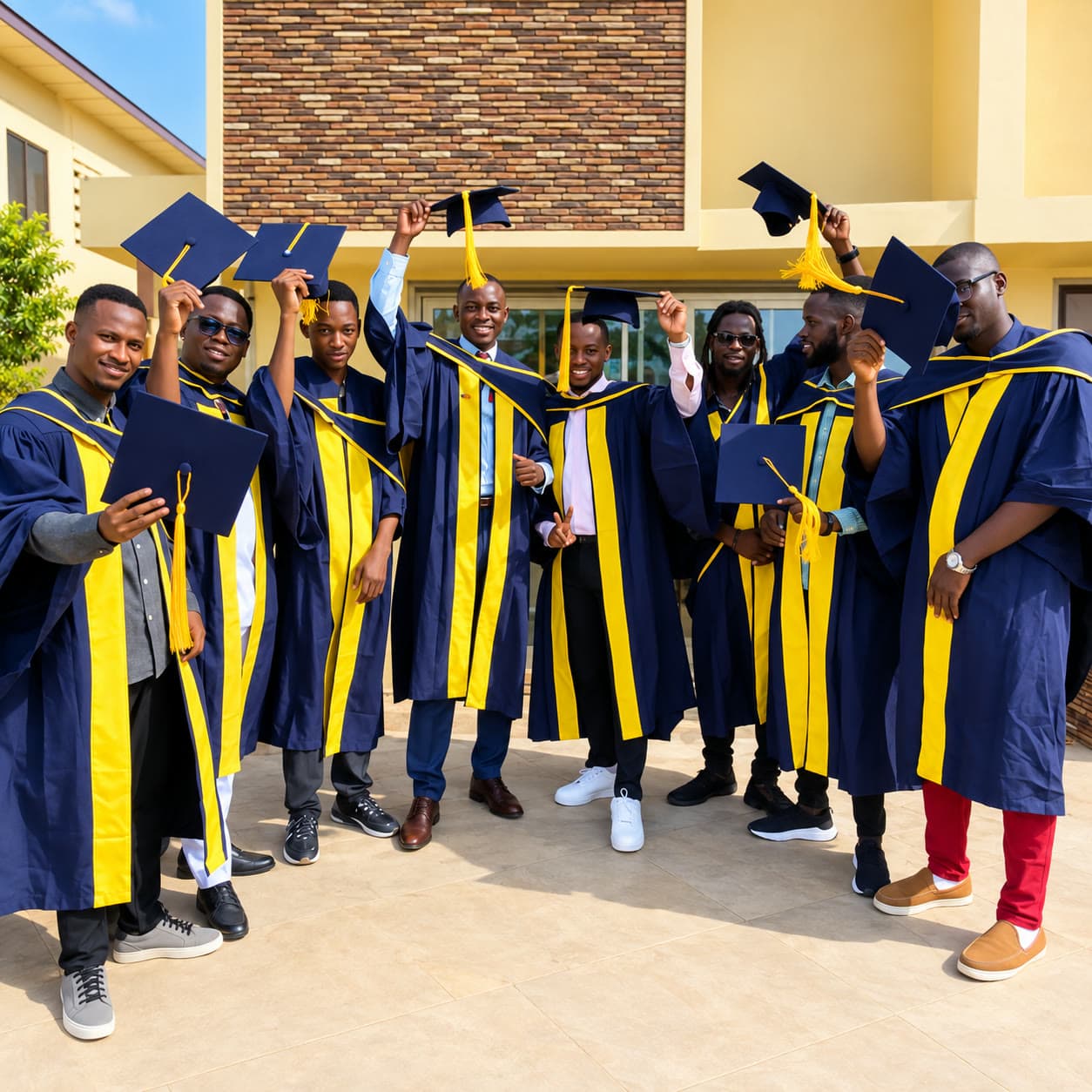 Une promotion de diplômés